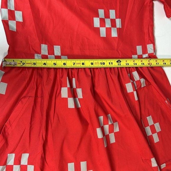 Misslook Red and Grey Dress - Small - Picture 7 of 10